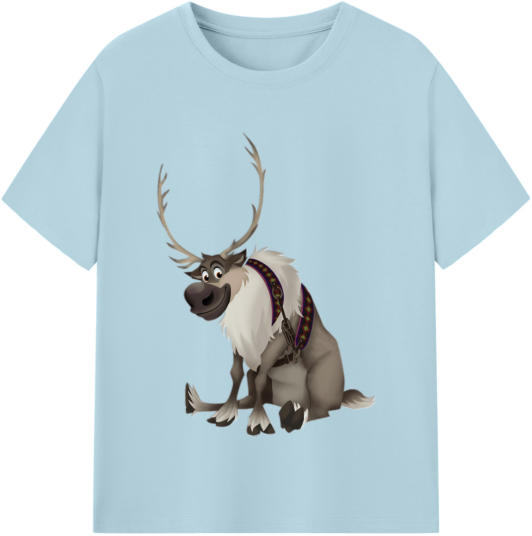 （画像用） アナと雪の女王 アンナ エルサ Frozen Anna Elsa 綿100％半袖Tシャツ（フロントプリント）